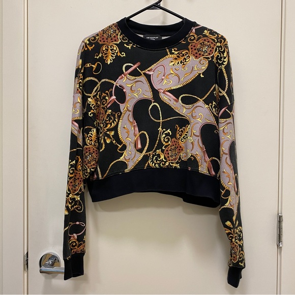 The Kooples Royal Equestrian Print Sweater - Picture 2 of 3